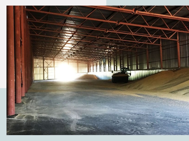 Строительство зернохранилищ в Коркино