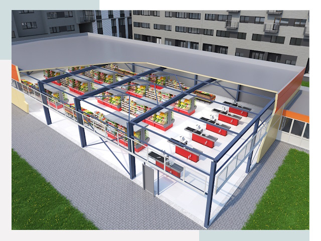 Строительство магазинов в Коркино от 623 руб. за м²