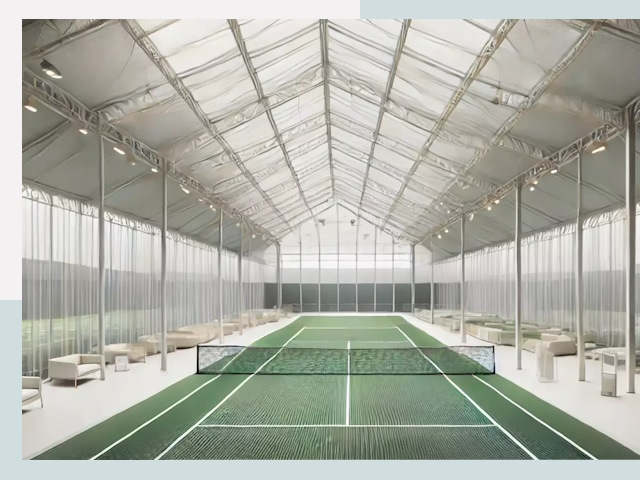 Строительство теннисных кортов в Коркино