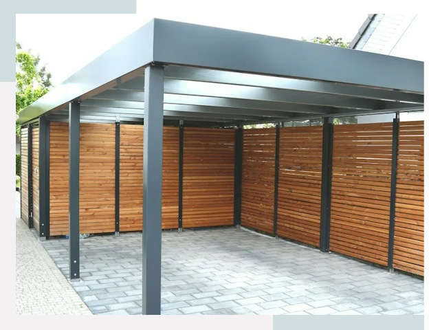 Навесы для парковки в Коркино