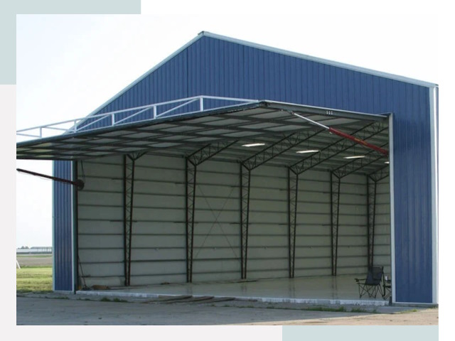 Прямо стенные ангары в Коркино