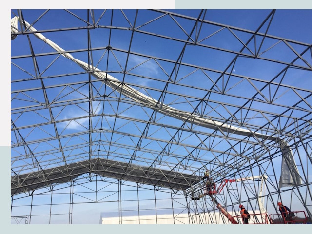 Шатровые ангары от 623 руб. в Коркино и Челябинской области