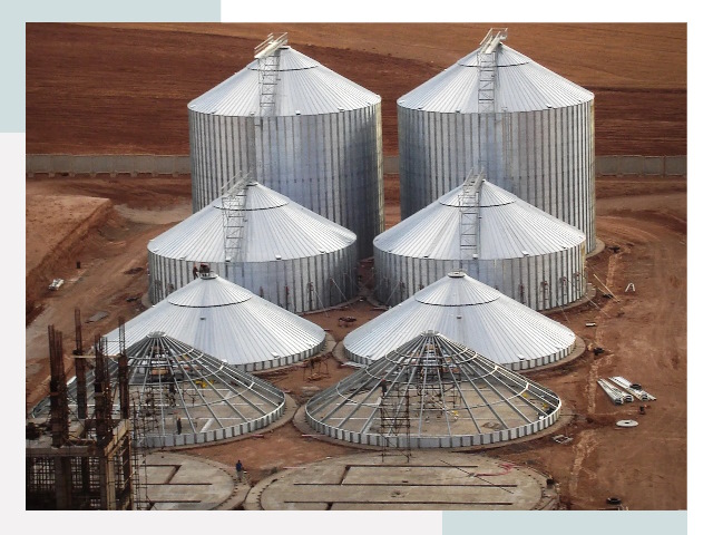 Строительство зерновых силосов в Коркино