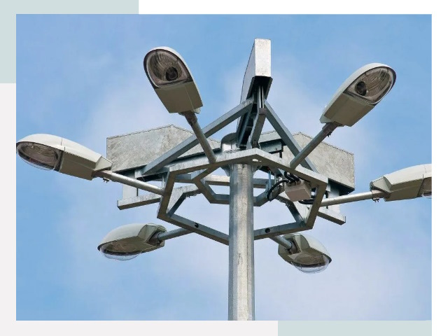 Монтаж осветительных мачт в Коркино