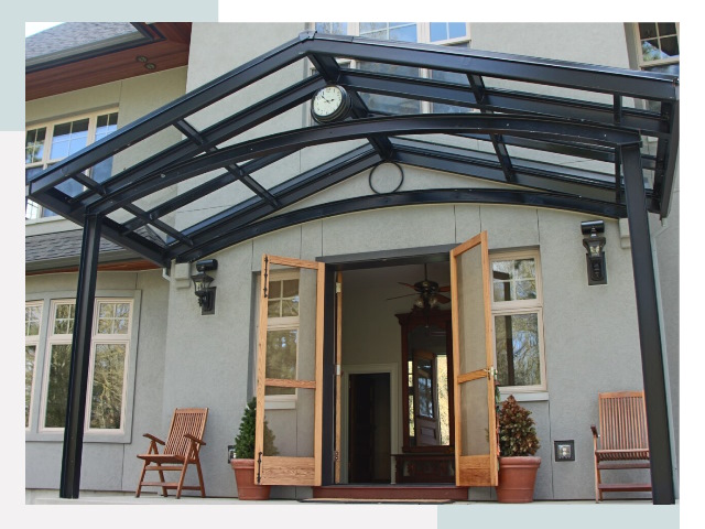 Козырьки металлические в Коркино