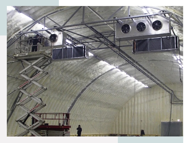Оснащение ангаров в Коркино
