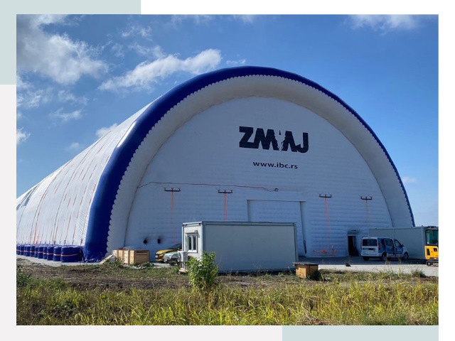 Брендирование ангаров в Коркино