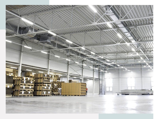 Освещение ангаров в Коркино