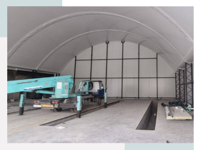 Внутреннее оснащение ангаров в Коркино