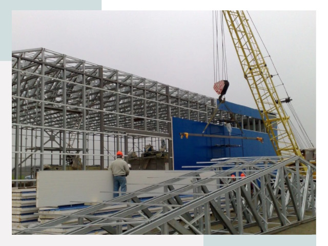 Монтаж ангаров в Коркино