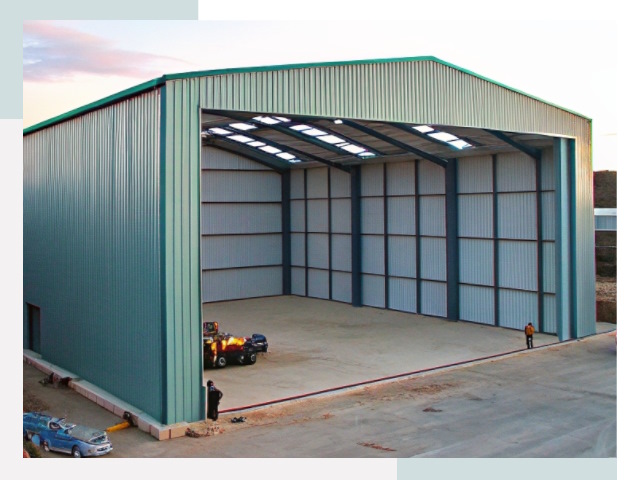 Строительство ангаров в Коркино